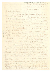 Letter from Virginia Alexander Childs to W. E. B. Du Bois