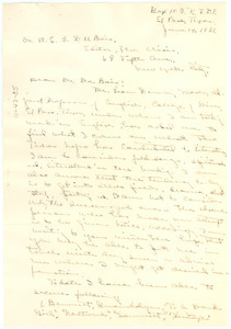 Letter from Viola Pharr to W. E. B. Du Bois