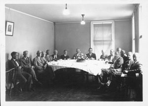 Roscoe W. Thatcher at dinner with some of his Cabinet