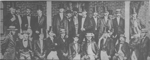 Class of 1871 members gather in outside North College