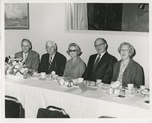 Staff at Thanksgiving celebration