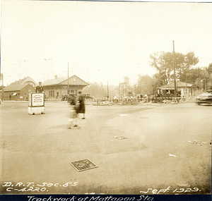 Trackwork at Mattapan Station