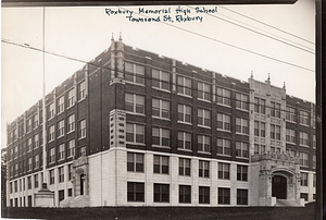 Roxbury Memorial High School, Townsend Street, Roxbury