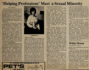 'Helping Professions' Meet a Sexual Minority