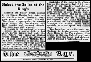Sinbad the Sailor at the King’s