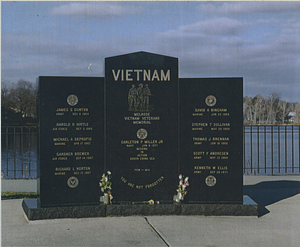 Vietnam Memorial at Ell Pond: Melrose, Mass.