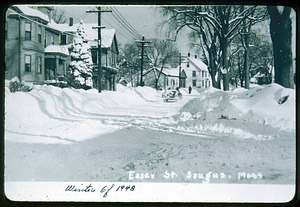 Essex Street, Cliftondale, winter of 1948