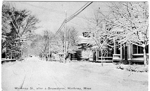 Post Card Picture of Snowstorm