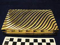 Woman's Metal Compact/Cigarette Case