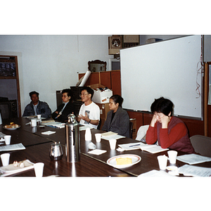 Chinese Progressive Association members gathered for a meeting