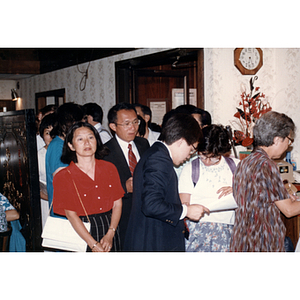 Guests arriving at Chinese Progressive Association anniversary event