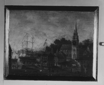 Overmantel, First Church, Charlestown, Massachusetts