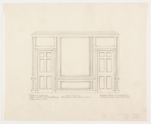 Bed room over drawing room elevation, 1/2 inch scale, residence of F. K. Sturgis, "Faxon Lodge", Newport, R.I.