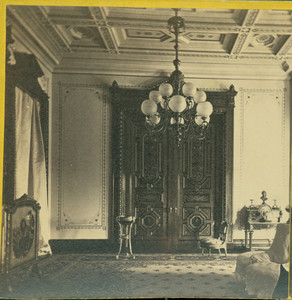 Stereograph of the LeGrand Lockwood House, music room, Norwalk, Conn., 1868-1870