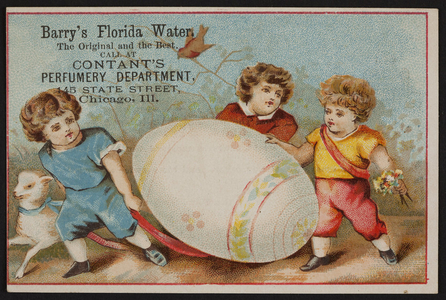 Trade card for Barry's Florida Water, location unknown, undated