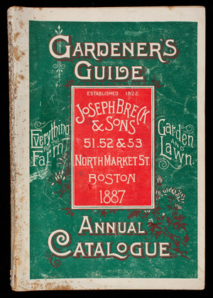 Annual descriptive catalogue, Joseph Breck & Sons, 51, 52 & 53 North Market Street, Boston, Mass.
