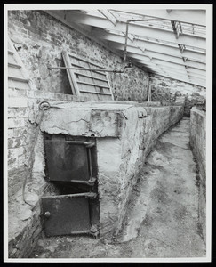 Interior view of the 1800 Lyman Estate greenhouse