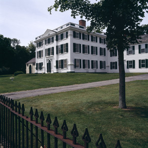 Exterior view of facade from right side, Barrett House, New Ipswich, N.H.