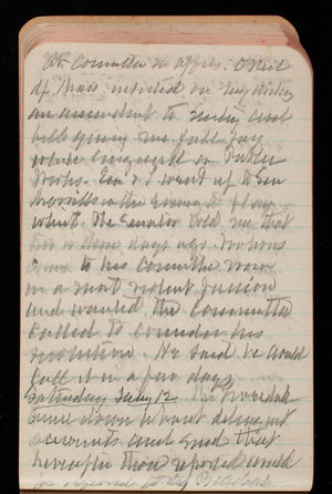 Thomas Lincoln Casey Notebook, November 1894-March 1895, 077, at committee on apprs. O'Neil