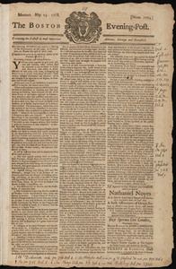 The Boston Evening-Post, 23 May 1768