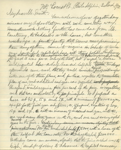 Letter from Benjamin Smith Lyman to A. D. W. Smith