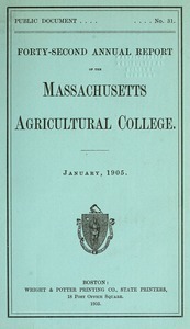 Forty-second annual report of the Massachusetts Agricultural College