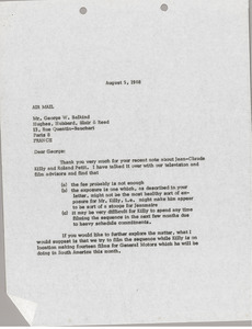 Letter from Mark H. McCormack to George W. Balkind
