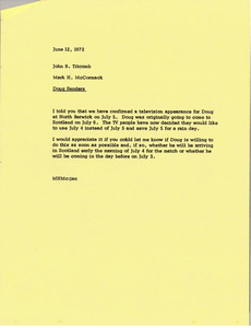 Memorandum from Mark H. McCormack to John B. Titcomb