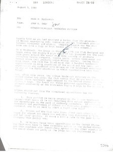 Fax from John S. Oney to Mark H. McCormack