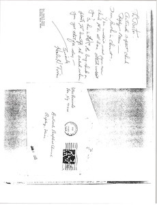 Letter from Harlo H. Ferris to Antioch Baptist Church (Ripley, Miss.)
