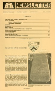 Newsletter of the Association for Gravestone Studies. Vol. 13, no. 1