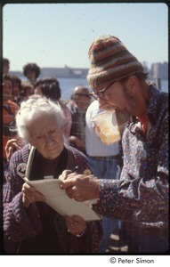 MUSE concert and rally: Pete Seeger and Maggie Kuhn at the No Nukes rally