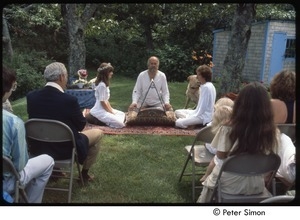 Ram Dass officiating Peter and Ronni Simon's wedding