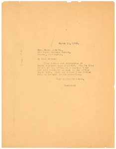 Letter from unidentified correspondent to Mrs. Oscar Arnette