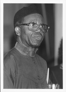 Chinua Achebe at reception