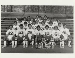 1981 Springfield College Men's Lacrosse Team