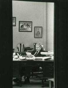 Dr. William J. Sullivan at his desk
