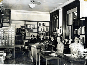 Public Library, catalog room, 1950