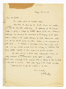 Letter from Karl Nickerson Llewellyn to Robert Morss Lovett, November 12, 1928