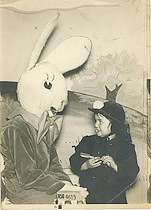 Margaret McDonald with the Easter Bunny