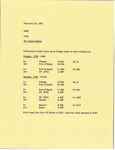 Memorandum from Judy A. Chilcote to Mark H. McCormack