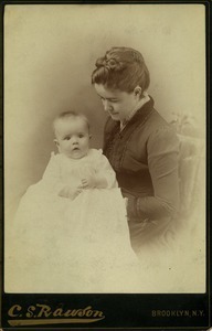 Mary Sanger Lyman with infant son Edward Hutchinson Robbins Lyman