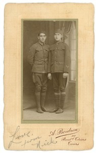 Frank F. Newth with his sergeant