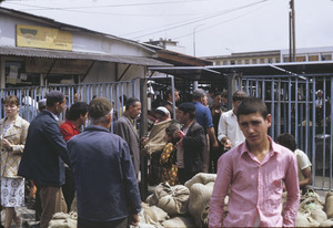 At entrance to Bit Pazar market