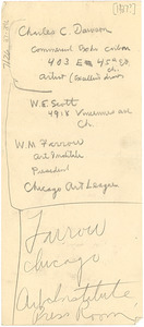 Address of Charles C. Dawson, W. E. Scott, and W. M. Farrow