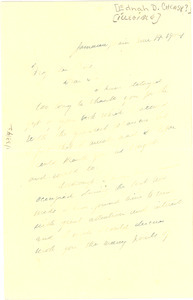 Letter from Ednah D. Cheesey to W. E. B. Du Bois