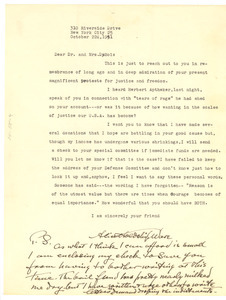 Letter from Alice W. Ware to Dr. & Mrs. W. E. B. Du Bois