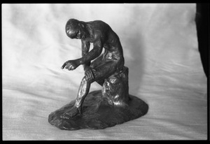 Eugene Terry sculpture of a seated man