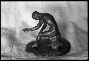 Eugene Terry sculpture of a seated man