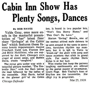 Cabin Inn Show Has Plenty Songs, Dances